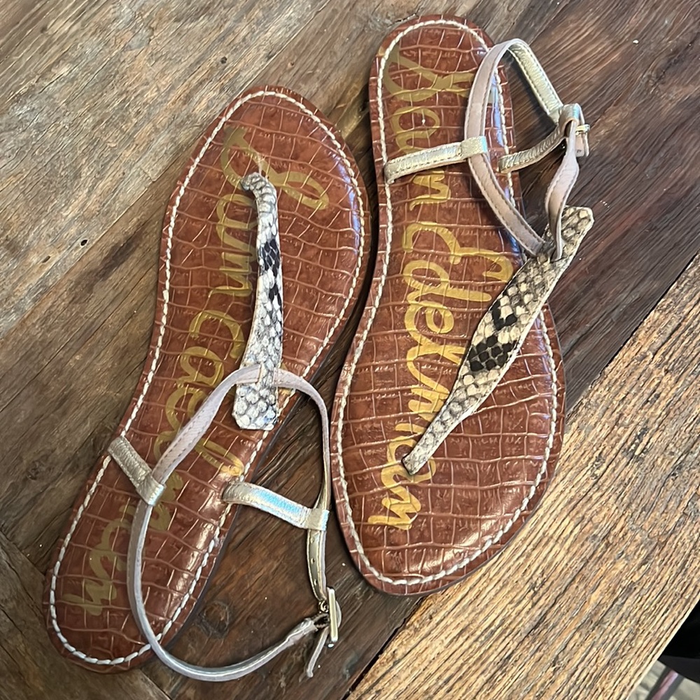 Sam Edelman Gigi python thong sandal